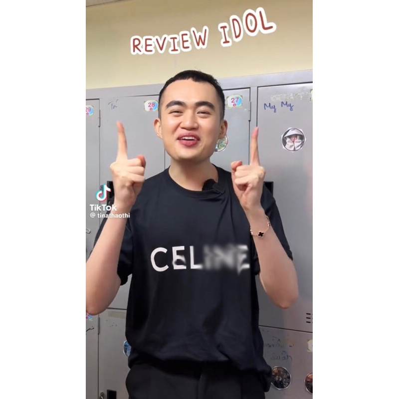 Áo thun tay lỡ unisex nam nữ Ce 2022 Áo Thun COTTON In Chữ LISA Mới cotton form rộng oversize