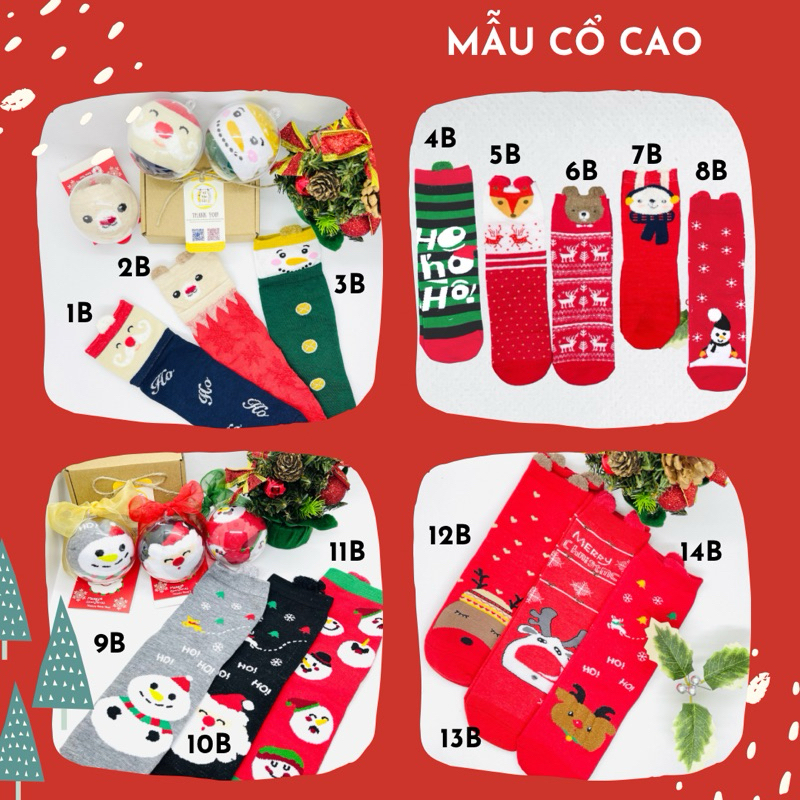 Set quà Giáng sinh gồm KHĂN GẤU NOEL, QUẢ CẦU VỚ, LỊCH MINI - GỒM HỘP KRAFT GIẤY LÓT