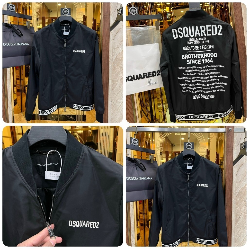 💓HOT💓Áo bomber DSQ2 in kín lưng siêu đẹp-Áo khoác bomber DSQUARED2 boy phố