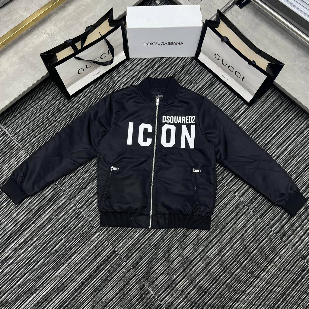 💓HOT💓Áo bomber DSQ2 in kín lưng siêu đẹp-Áo khoác bomber DSQUARED2 boy phố