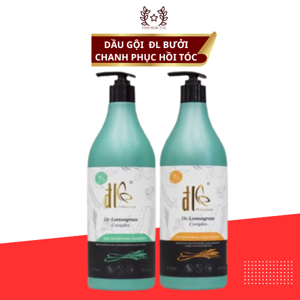 Bộ Gội Xả Bồ Kết Sả Chanh Đle Lemongrass 750ml Màu Xanh Hương Thảo Dược - Hàng Chính Hãng