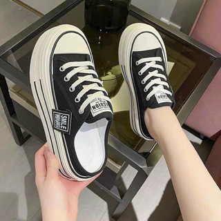 GIÀY Sục vải Viral gắn tag đế độn 5cm tăng chiều cao mới nhất