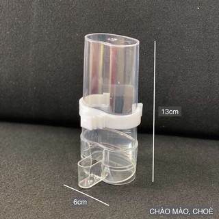 Cóng nhựa cho chim cóng ăn uống tự động cho chim 1 chiếc mica số 2