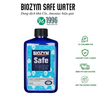 Biozym Safe Water - Khử Clo, Amoniac cho nước bể thủy sinh và chống shock cho cá cảnh