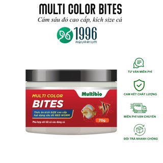 Multi Color BITES - Thức ăn kích Size chuyên dụng,hạt dạng sâu đỏ RED WORM hàng Việt Nam chất lượng cao