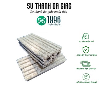 Thanh Sứ Lọc Muối Tiêu Đa Giác 15x4cm Vật Liệu Lọc Cho Hồ Cá