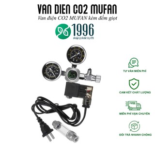 Van điện CO2 MUFAN chính hãng, đã bao gồm đếm giọt - van tinh chỉnh CO2 cho bể thủy sinh