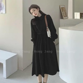 Đầm cổ polo thắt eo