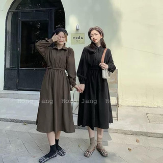 Đầm cổ polo thắt eo