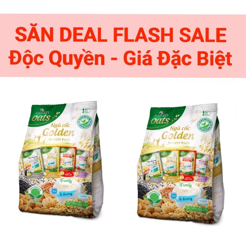 Ngũ Cốc TÚI Golden ( Mix 4 Vị Bên Trong) Xuân An 400g