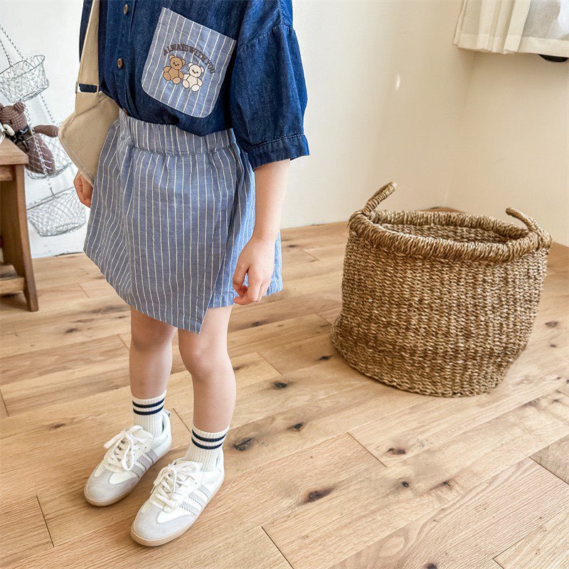 QUẦN COTTON GIẢ VÁY BÉ GÁI CỰC XINH