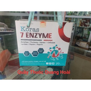 7 Enzyme Koras - Bổ sung enzym, vitamin, tăng cường tiêu hóa giúp ăn ngon, nâng cao sức khỏe