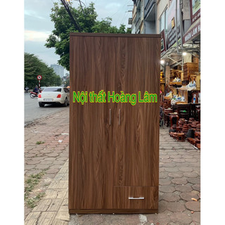 Tủ áo 2 cánh gỗ công nghiệp có 1 ngăn kéo