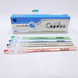 20 cây bút bi tl093 mực xanh