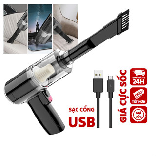 Máy hút bụi cầm tay mini Đa năng - Máy hút bụi ô tô/ giường đệm/ thảm/ sofa Sạc tích điện Lực hút siêu mạnh