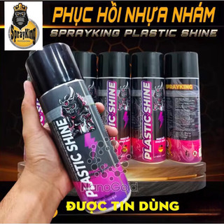 Tặng khăn - sprayking plastic shine - phục hồi nhựa nhám 400ml