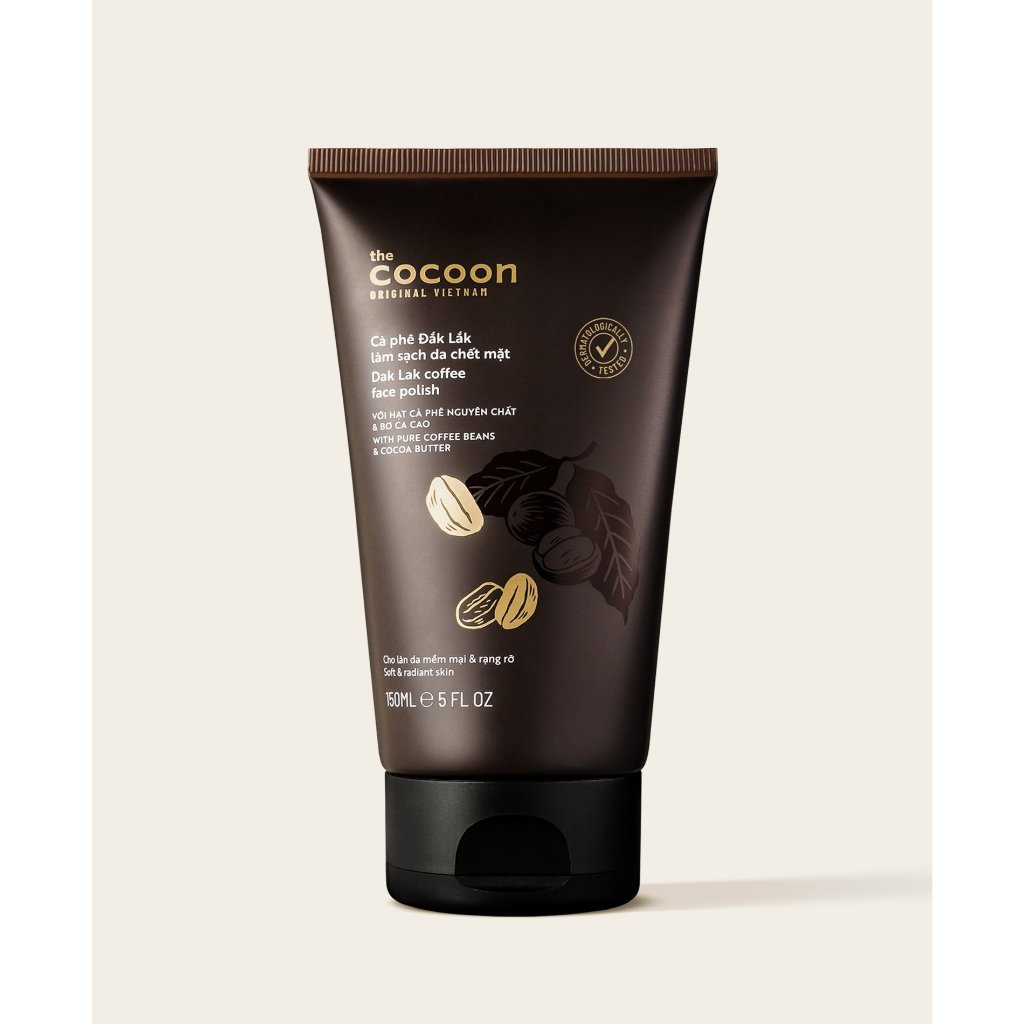 Tẩy tế bào chết Cocoon cà phê Đắk Lắk cho da mềm mại, rạng rỡ