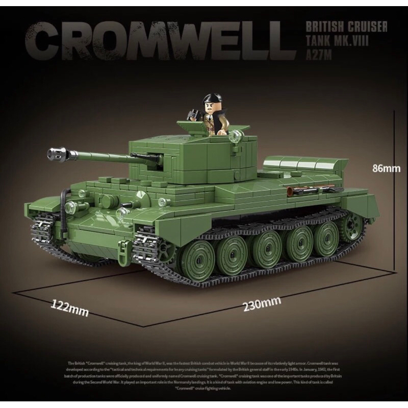 Lego Quanguan 100237 tank A27M _ Hàng cũ nguyên set