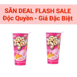 Bánh que yan yan chấm dâu meiji 50g