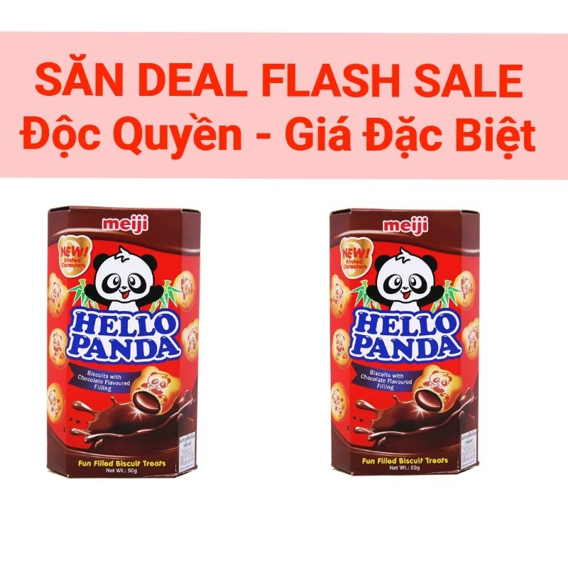 Bánh Gấu Hello Panda Meiji Vị Socola 50g