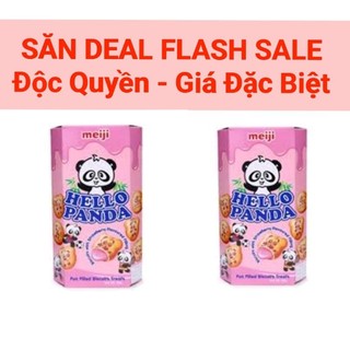 Bánh gấu hello panda vị dâu meiji 50g