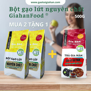 Bột gạo lứt, bột gạo lứt giảm cân,Bột gạo lứt giảm mỡ bụng GIAHAN FOOD an toàn, bot gao lut giam can
