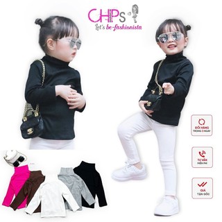 Áo giữ nhiệt cổ cao 5cm cho bé trai bé gái