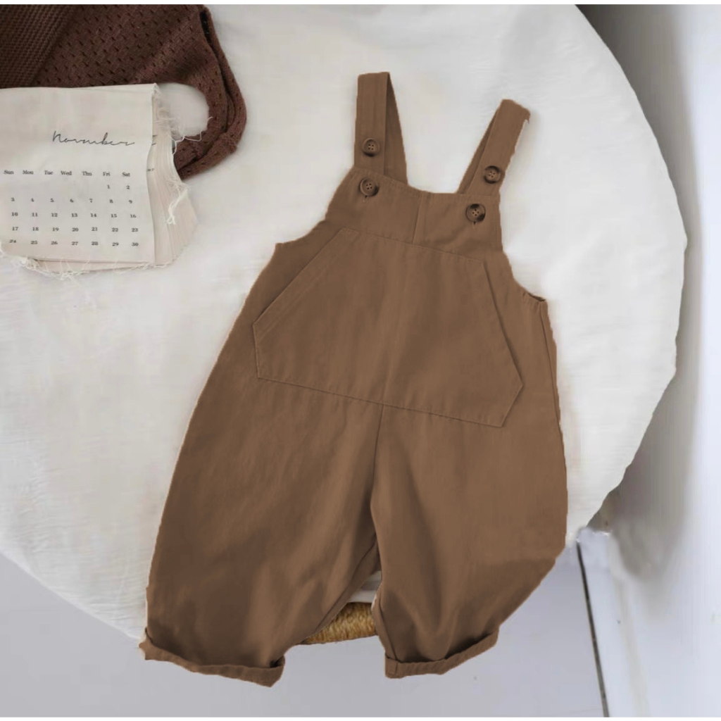 - TE471 Yếm quần kaki cho bé trai bé gái Hokiha Kids, yếm chất kaki mềm, không kèm áo size từ 8-14kg