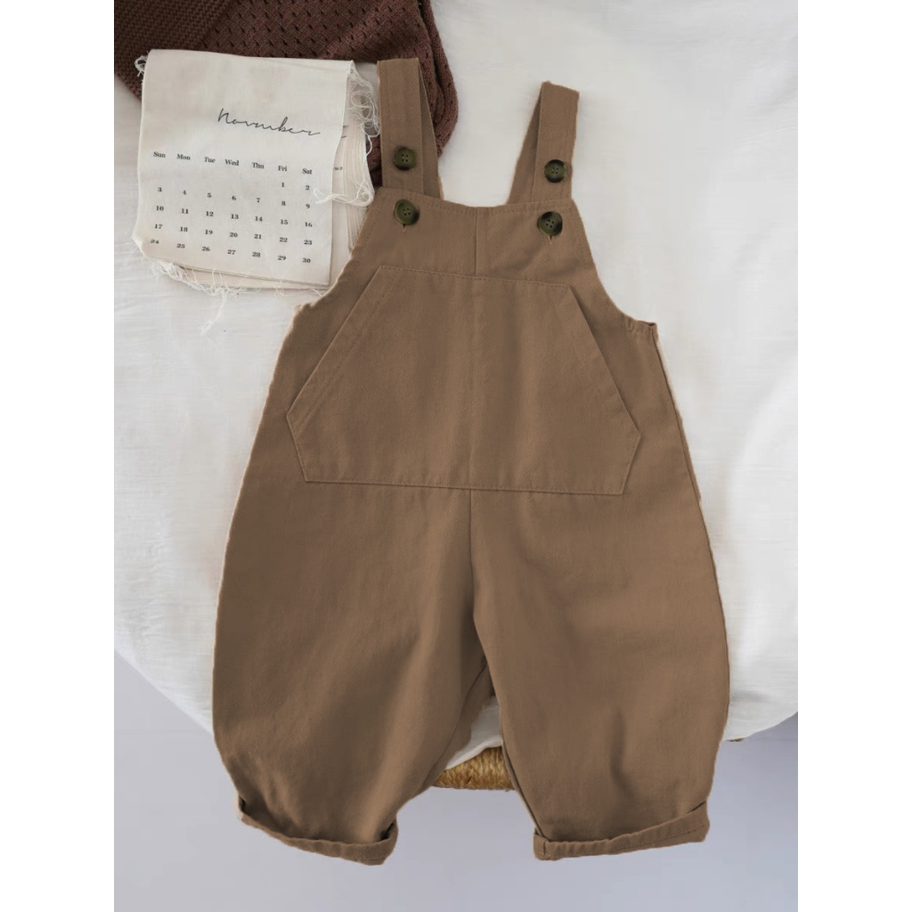 - TE471 Yếm quần kaki cho bé trai bé gái Hokiha Kids, yếm chất kaki mềm, không kèm áo size từ 8-14kg