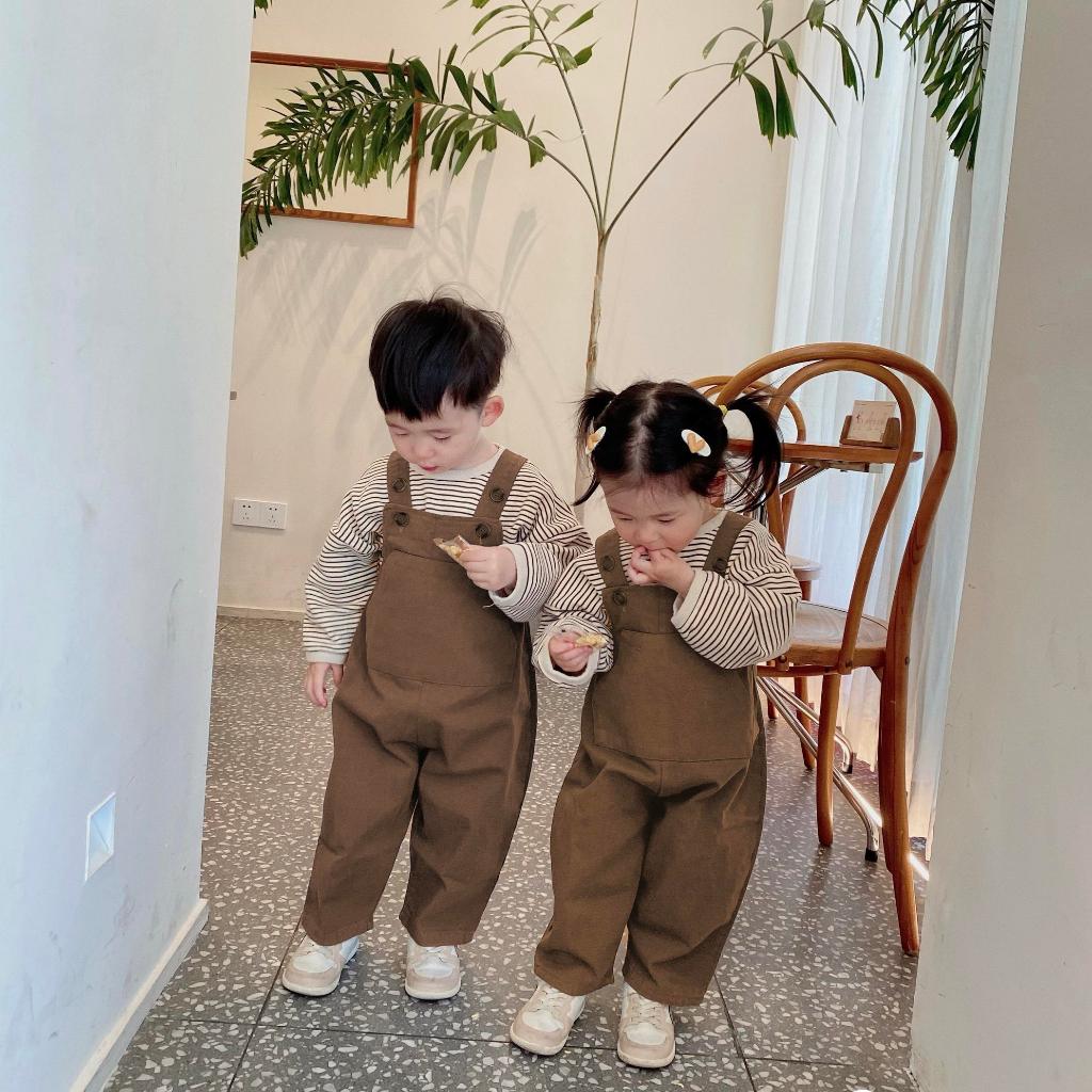 - TE471 Yếm quần kaki cho bé trai bé gái Hokiha Kids, yếm chất kaki mềm, không kèm áo size từ 8-14kg