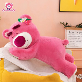 gấu dâu nhồi bông dài 80cm
