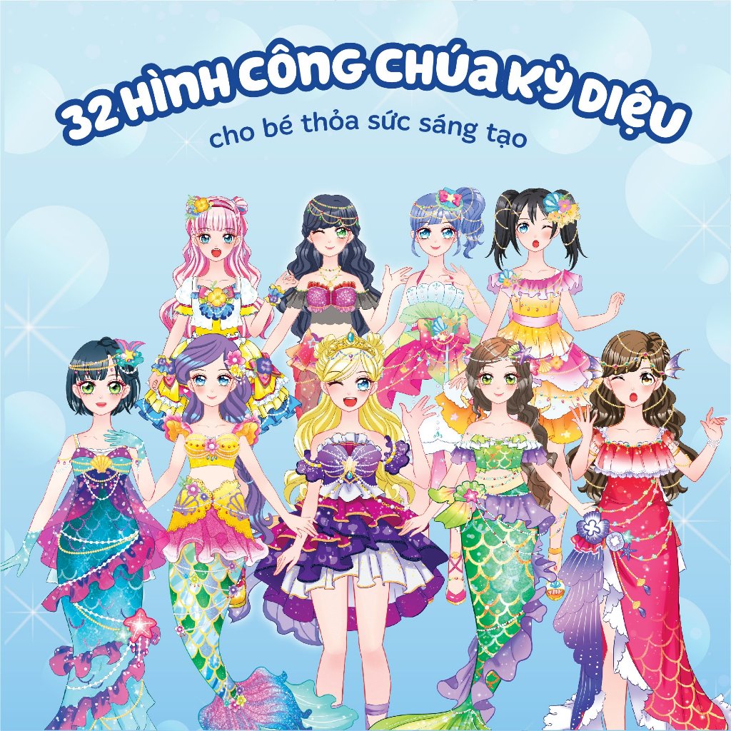 Sách Thời Trang Công Chúa Kỳ Diệu  - Sách tương tác thay đổi trang phục công chúa
