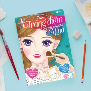 Sách Trang điểm Công Chúa Hàn Quốc Mina (Hơn 100 Stickers)