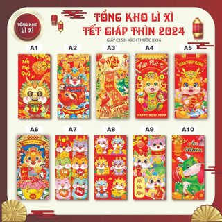 Combo 10 lì xì tết siêu xinh