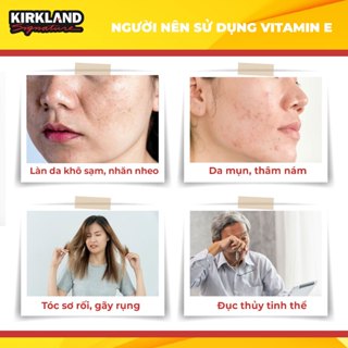 Vitamin E Kirkland Signature 400 IU của Mỹ lọ 500 viên hỗ trợ làm đẹp