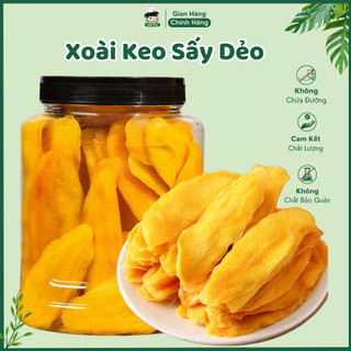 ✅ Xoài Keo Cam Lâm Sấy Dẻo Nguyên Miếng Không Đường Túi 250gram, Trái Cây Sấy Dẻo Ăn Vặt Tốt Cho Sức Khỏe