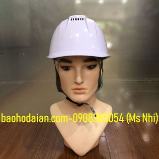 Nón/mũ bảo hộ trắng COV H-A001 có lỗ thông khí
