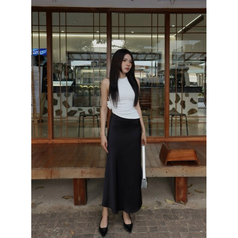 SET GỒM ÁO SÁT NÁCH ĐÍNH HOA + QUẦN ỐNG LOE