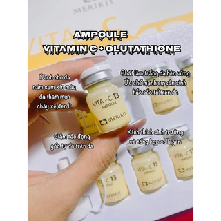 Tinh chất trắng da Merikit Vita C 13 Ampoule chứa 13% Vitamin C nguyên chất