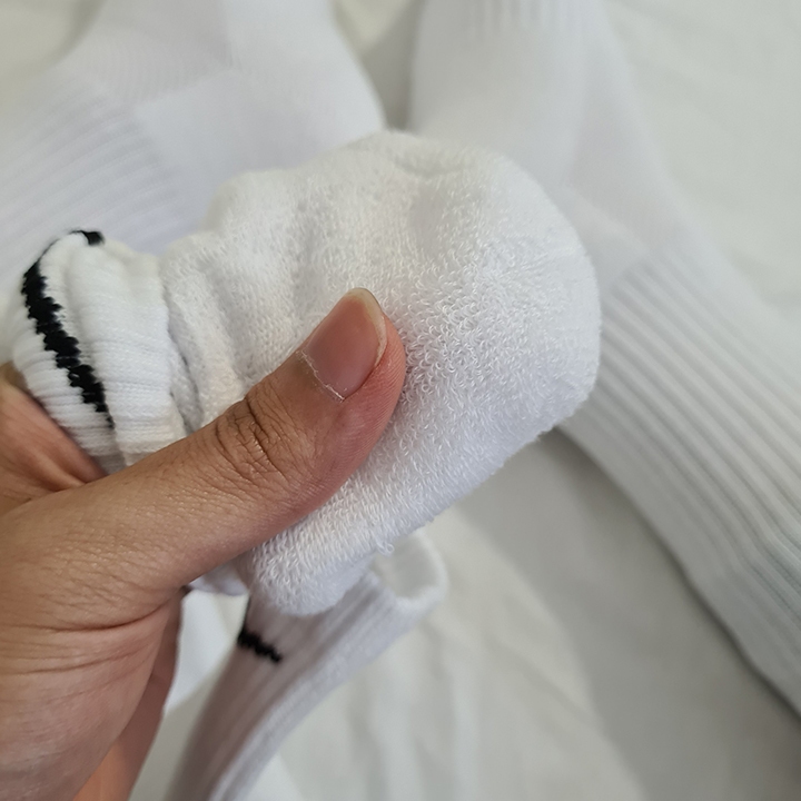 Pack 3 Đôi tất thể thao Nike cao cổ DRI-FIT White/Black/Gray SX7664-100