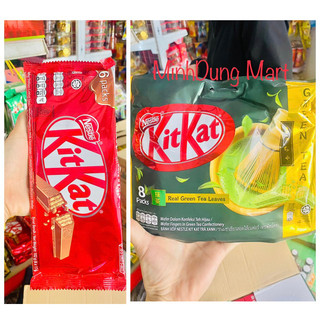 Bịch 6 thanh Kitkat phủ socola sữa 102g