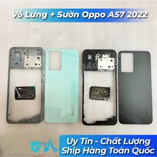 Vỏ lưng + viền Oppo A57 2022, A77s ,kèm kính camera ,khay sim