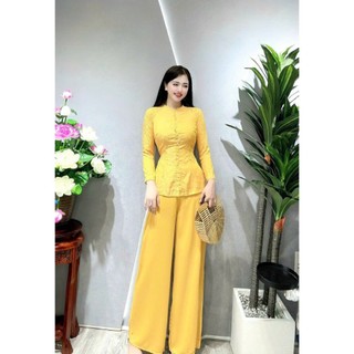 Bà ba gấm tay loe nút sò freesize (40-60kg)