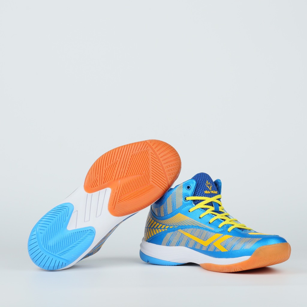 Giày bóng chuyền Hỏa Trâu cổ cao nam nữ cày sân bê tông, tặng tất dệt kim