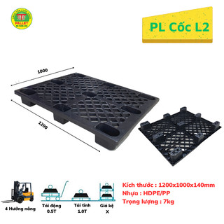 Pallet nhựa 1200x1000x140 pallet giá rẻ