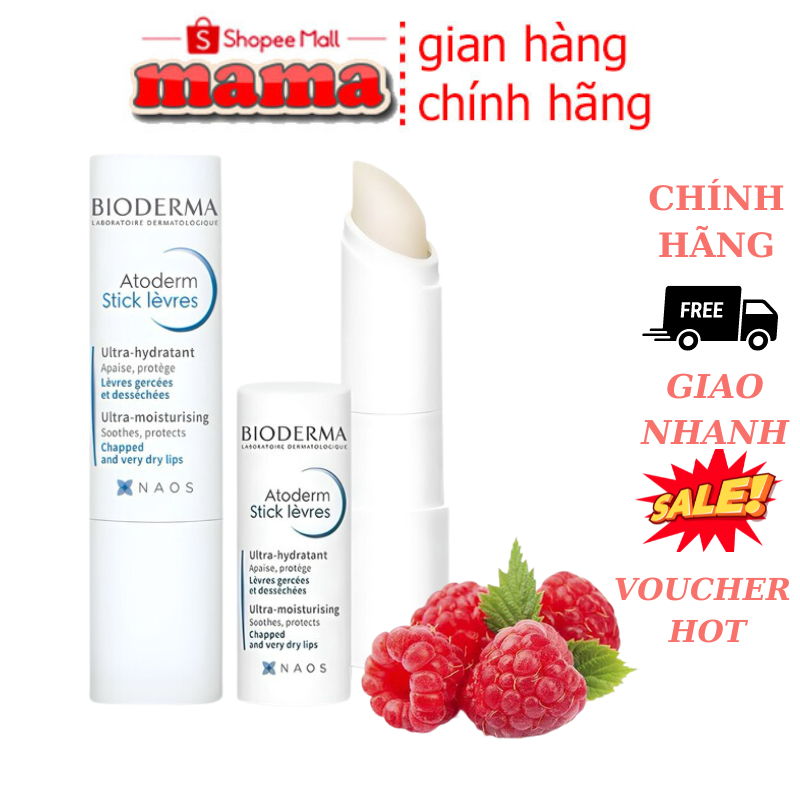 Son Dưỡng Môi Bioderma Atoderm Stick Levres 4g Pháp chính hãng