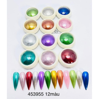 Set bột tráng gương 12 màu