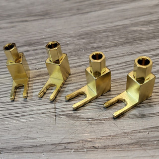 Giắc cắm loa và amply jack càng cua nhỏ 5mm kiểu vuông, jack càng cua chuyển đổi ra bắp chuối, tặng kèm ống co nhiệt