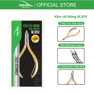 Kềm Cắt Móng Thép Không Gỉ Mạ Vàng KỀM NGHĨA M.05V