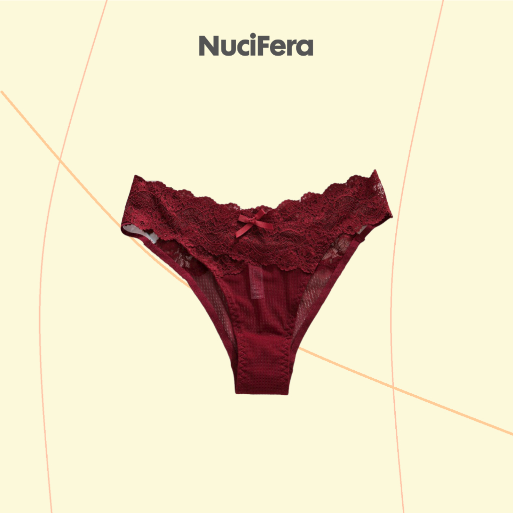 Quần lót ren nữ cao cấp thiết kế dáng V Sexy eo hông khoét sâu gợi cảm NuciFera